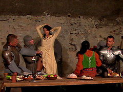 Lily Cross and her slutty friends in a hardcore anal orgy