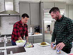 Naomi Blue fucks her boyfriend after a party and swallows his cum