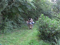 Hardcore outdoors couple sex with brunette teen Lynn Love