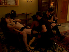 Kinky hardcore group sex party with India Summer and Skylar Price