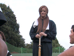 Japanese brunette teen An Umemiya sucks a cock in secrecy