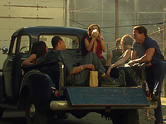 Blonde teen slut Carmen Luvana gets a hardcore missionary fuck