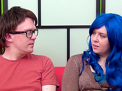 Chubby blonde amateur girlfriend gets cum on her big natural tits