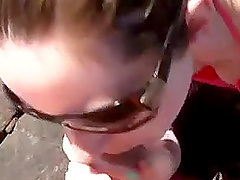 Hardcore close up outdoor POV handjob on the beach