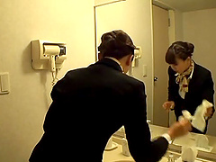 Japanese MILF in fishnets Hoshino You gets a pussy orgasm