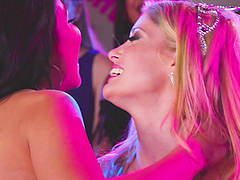 Lesbian birthday orgy with birthday girl Charlotte Stokely