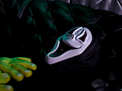 Halloween anal sex with masked Amy Pink and her creepy fucker