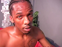 Candy Monroe gets cum on her tits from a big black cock