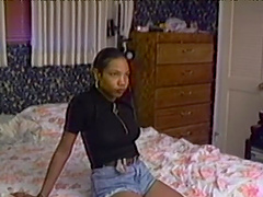 Ebony slut Sweet Hart with saggy tits having sex with a white dude