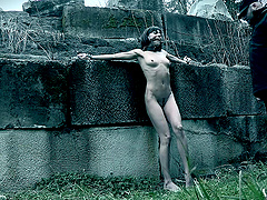 Kidnapped, gagged and tortured outdoors brunette MILF Vera King