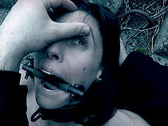 Kidnapped, gagged and tortured outdoors brunette MILF Vera King