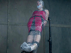 Bambi Belle tied up and rough tortured by a nasty male pervert