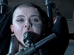 Chubby slut Luna Lavey tied up and rough tortured by a pervert