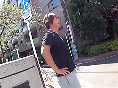 Pretty Japanese brunette Kiyomoto Rena satisfied after getting cum