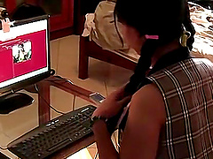 Homemade video of small tits amateur having sex with a client