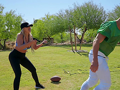 blonde Nina Elle is more than horny and ready for strong penis