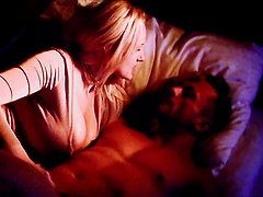 Seductive babes Valentina Nappi and Angel Wicky share cock in lingerie