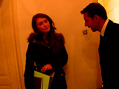 Rough spanking and doggy fuck ends with a creampie for Misha Cross