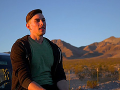 Hardcore outdoors torture session between two long dick gay dudes