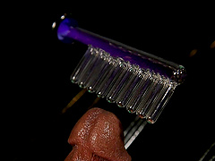 Skinny black man moans wtihe a white dude fucks his butt from behind