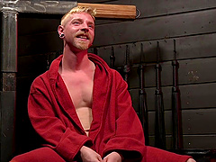 Gay dudes love playing with chains and sex toys in the dungeon