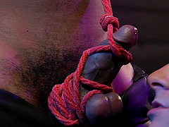 Interracial gay torture session between two cock loving dudes