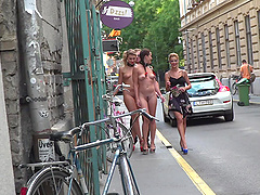 Hardcore fucking and humiliation in public with Cherry Kiss
