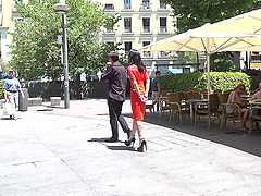 Slut Lilyan Red loves being tied up and fucked in public. HD
