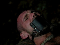 Horny gay dudes have amazing sex in the woods with lot of cum