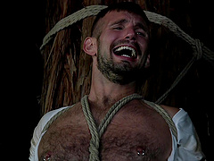 Horny gay dudes have amazing sex in the woods with lot of cum