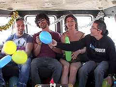 Hardcore fucking in the back of the van with an amateur hooker