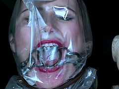 Brutal boobs torture and spanking for tied up blonde Red August