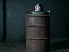 Brie Haven tied up and brutally tortured and spanked by her master