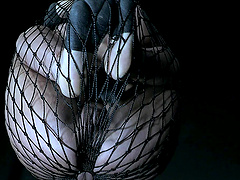 BDSM torture for tied up blonde London River and she enjoys it