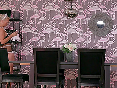 Mature maid Kathy Anderson drops her panties to be fucked by a BBC