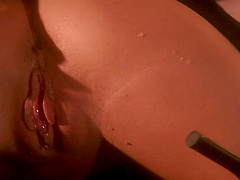 Erotic lesbian sex in the evening between Melissa Lauren and Alektra Blue