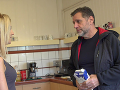 Hottie Missy Luv loves having sex with her older next door neighbor