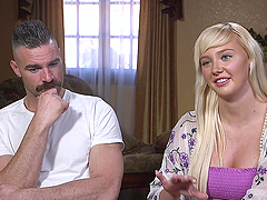 Hot ass and boobs Paisley Porter tied up and fucked by her man