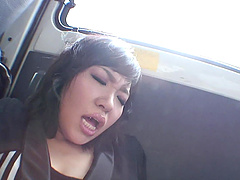 Asian babe Kana Mimura fucked by a taxi driver in all of her holes
