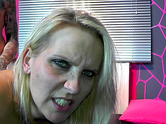 tattooed guy with hard penis is all about dirty Julia Pink thinking all day