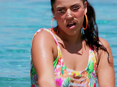 Monica Sage gets her cunt banged in a missionary by her boyfriend