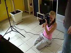 Behind the Scenes with two Blondes Having Hot Lesbian Sex