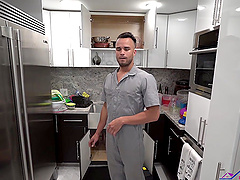 POV video of gay dude sucking a dick and getting penetrated