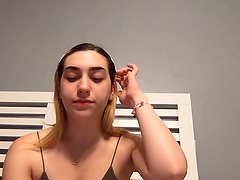 Behind the scenes video with nice pornstar Lexi Grey laughing