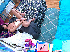 Nice ass Latina Jada Doll intived over her lover to have sex