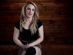 Dirty blonde Kate Kennedy enjoys getting her pussy tortured