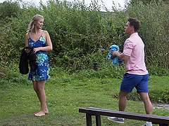 outdoor wild fuck with a stranger is all that horny Casey Alisha wants