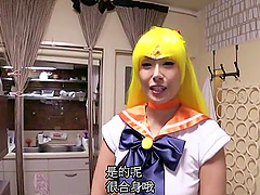 Costumed Asian Morishita Mio adores sex games with her lover