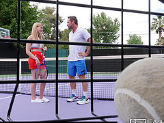 Serena Avery ramming a hard friend's cock before strong orgasm