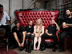 Crazy and wild Kate Kennedy enjoys hardcore fuck while she hangs